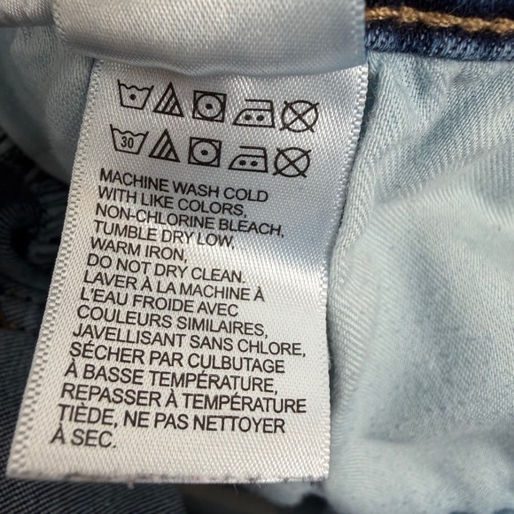 Lucky Brand Ava Mid Rise Skinny Jeans Dark Wash Women's Size 14 32 - Picture 9 of 10